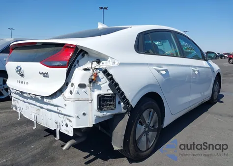 2019 Hyundai Ioniq Hybrid Blue from USA, damaged, VIN KMHC65LC2KU175615